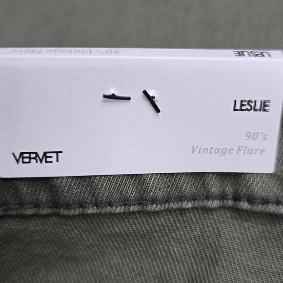 813 NWT Vervet Beetle - Super High Rise 90s Vintage Crop Flare Jeans Size 25 - Picture 7 of 9